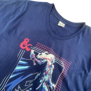 Dungeons and‎ Dragons Drizzt DoUrden Graphic T Shirt Navy Blue Mens XL Fantasy